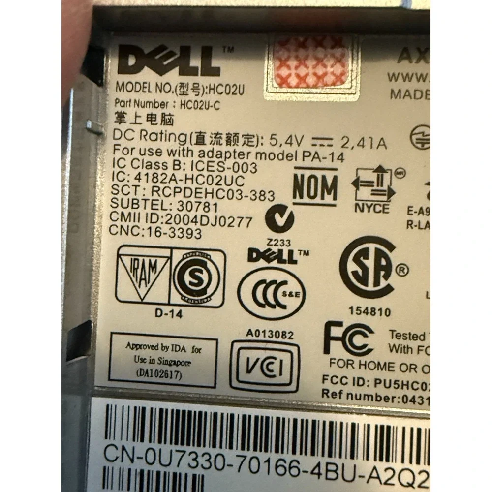 DELL AXIM X30 Pocket PC Handheld PDA Windows Mobile HC02U GPS (untested)